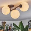Chehalis Plafoniera, Lampada a sfera Bianco, 3-Luci