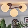 Chehalis Plafoniera, Lampada a sfera Bianco, 3-Luci