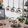 Ripoll Lampadario a sospensione, Lampada a sfera, Lampada a sospensione Cromo, Chiaro, Grigio fumo, 3-Luci