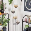 Koyoto Lampada da terra 30 cm Legno scuro, Nero, 4-Luci