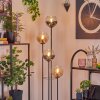 Koyoto Lampada da terra 30 cm Legno scuro, Nero, 4-Luci