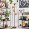 Koyoto Lampada da terra 30 cm Legno scuro, Nero, 4-Luci