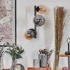 Chehalis Lampada a sfera, Applique Ambrato, Grigio fumo, 3-Luci
