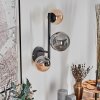 Chehalis Lampada a sfera, Applique Ambrato, Grigio fumo, 3-Luci