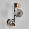 Chehalis Lampada a sfera, Applique Ambrato, Grigio fumo, 3-Luci