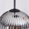 Koyoto Lampadario a sospensione, Lampada a sfera, Lampada a sospensione Ambrato, Chiaro, Grigio fumo, 3-Luci