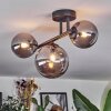 Chehalis Plafoniera, Lampada a sfera Grigio fumo, 3-Luci