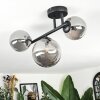Chehalis Plafoniera, Lampada a sfera Grigio fumo, 3-Luci