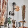 Chehalis Lampada a sfera, Applique Ambrato, Grigio fumo, 3-Luci