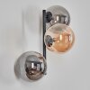 Chehalis Lampada a sfera, Applique Ambrato, Grigio fumo, 3-Luci