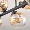 Gastor Plafoniera, Lampada a sfera Ambrato, Chiaro, 6-Luci