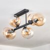 Gastor Plafoniera, Lampada a sfera Ambrato, Chiaro, 6-Luci