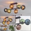 Koyoto Plafoniera, Lampada a sfera Blu, Verde, Ramato, 6-Luci