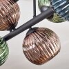 Koyoto Plafoniera, Lampada a sfera Blu, Verde, Ramato, 6-Luci