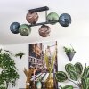 Koyoto Plafoniera, Lampada a sfera Blu, Verde, Ramato, 6-Luci