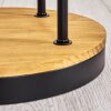 Koyoto Lampada da terra 30 cm Legno scuro, Nero, 4-Luci