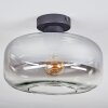 Boza Plafoniera Chiaro, Grigio fumo, 1-Luce