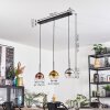 Koyoto Lampadario a sospensione, Lampada a sfera, Lampada a sospensione Cromo, Oro, Chiaro, Ramato, Grigio fumo, 3-Luci