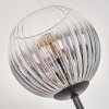 Koyoto Lampada da terra 30 cm Legno scuro, Nero, 4-Luci