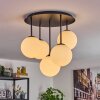 Gastor Plafoniera, Lampada a sfera 45 cm Bianco, 5-Luci