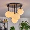 Gastor Plafoniera, Lampada a sfera 45 cm Bianco, 5-Luci