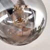 Gastor Plafoniera, Lampada a sfera Ambrato, Grigio fumo, 10-Luci