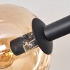 Gastor Plafoniera, Lampada a sfera Ambrato, Grigio fumo, 10-Luci