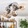 Gastor Plafoniera, Lampada a sfera Ambrato, Grigio fumo, 10-Luci