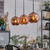 Ripoll Lampadario a sospensione, Lampada a sfera, Lampada a sospensione Ramato, 3-Luci