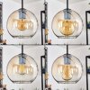 Koyoto Lampadario a sospensione, Lampada a sfera, Lampada a sospensione Ambrato, Chiaro, 3-Luci