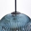 Koyoto Lampadario a sospensione, Lampada a sfera, Lampada a sospensione 30 cm Blu, Verde, Ramato, 3-Luci