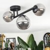 Chehalis Plafoniera, Lampada a sfera Grigio fumo, 3-Luci