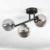 Chehalis Plafoniera, Lampada a sfera Grigio fumo, 3-Luci