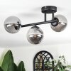 Chehalis Plafoniera, Lampada a sfera Grigio fumo, 3-Luci