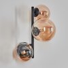 Chehalis Lampada a sfera, Applique Ambrato, 3-Luci