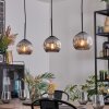Ripoll Lampadario a sospensione, Lampada a sfera, Lampada a sospensione Grigio fumo, 3-Luci