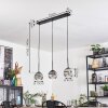 Ripoll Lampadario a sospensione, Lampada a sfera, Lampada a sospensione Cromo, Chiaro, Grigio fumo, 3-Luci