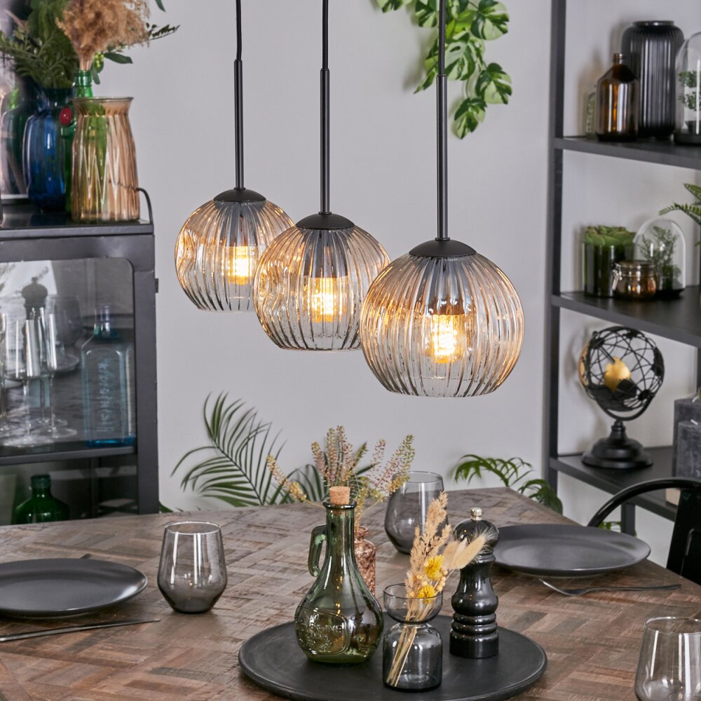 Ripoll Lampadario a sospensione, Lampada a sfera, Lampada a sospensione Ambrato, Chiaro, 3-Luci main product photo