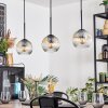 Ripoll Lampadario a sospensione, Lampada a sfera, Lampada a sospensione Ambrato, Chiaro, 3-Luci
