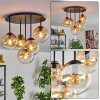 Gastor Plafoniera, Lampada a sfera 45 cm Ambrato, Chiaro, 5-Luci