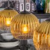 Koyoto Lampadario a sospensione, Lampada a sfera, Lampada a sospensione Oro, Chiaro, 3-Luci