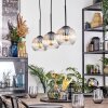 Koyoto Lampadario a sospensione, Lampada a sfera, Lampada a sospensione Ambrato, Chiaro, 3-Luci