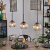 Koyoto Lampadario a sospensione, Lampada a sfera, Lampada a sospensione Ambrato, Chiaro, 3-Luci