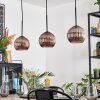 Koyoto Lampadario a sospensione, Lampada a sfera, Lampada a sospensione Ramato, 3-Luci