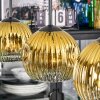 Koyoto Lampadario a sospensione, Lampada a sfera, Lampada a sospensione Oro, Chiaro, 3-Luci