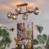 Gastor Plafoniera, Lampada a sfera Chiaro, Grigio fumo, 6-Luci