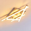 Eriz Plafoniera LED Nichel opaco, 4-Luci, Telecomando, Cambia colore