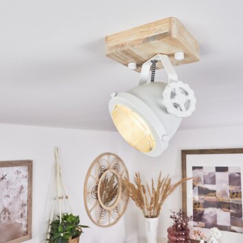 Herford Plafoniera Écru, Bianco, 1-Luce