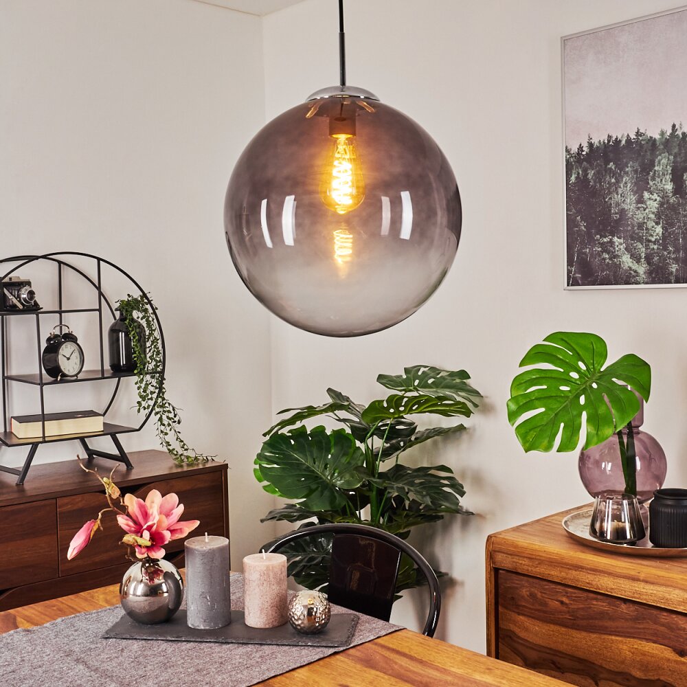 Lampadario a sospensione Degevos Cromo, 1-Luce main product photo