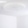 Trio NAGANO Plafoniera LED Bianco, 1-Luce, Telecomando, Cambia colore